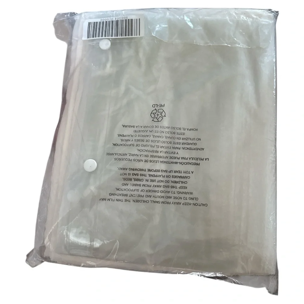 Hookless Its‎ A Snap Fabric Shower Curtain 2 Vinyl Liners Beige New